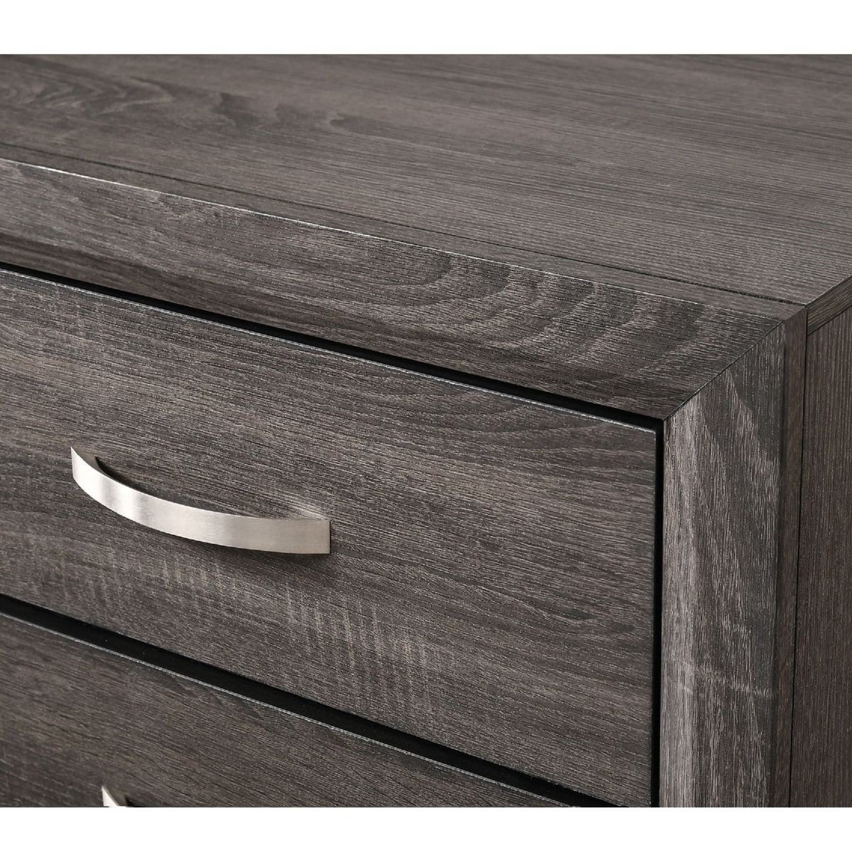 Contemporary 5 Drawer Tall Chest with Ample Storage - White or Dark Gray