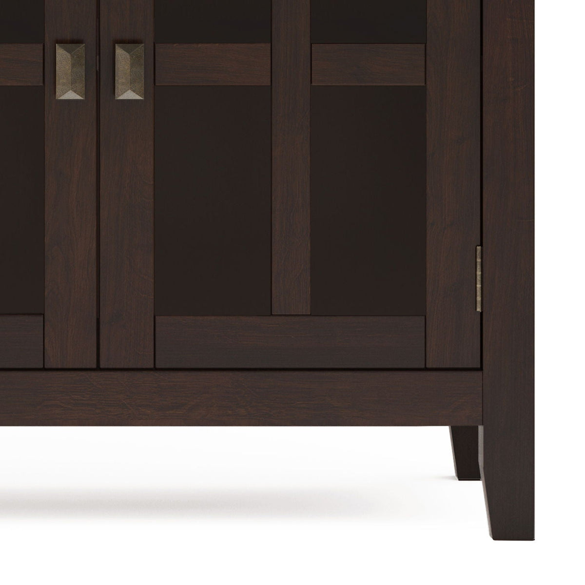 Artisan 4 Door Sideboard Buffet with Adjustable Shelves - Dark Brown or Black