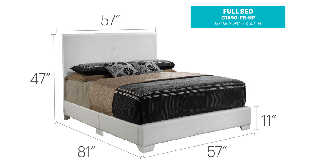 Elegant Platform Bed with Upholstered Finish - Multiple Colors