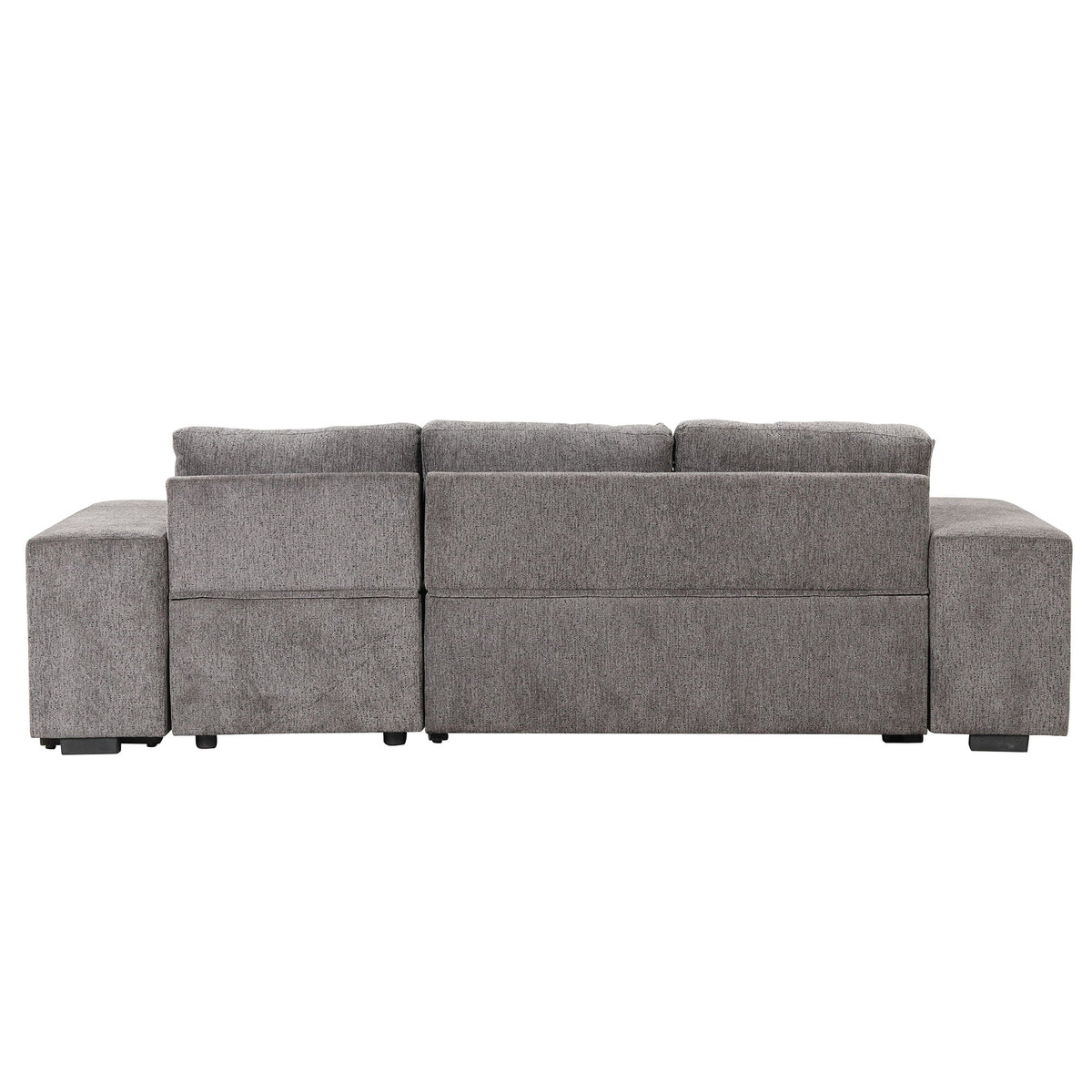 Reversible L-Shape Sleeper Sectional Sofa with Storage Chaise and 2 Stools - Multiple Colors