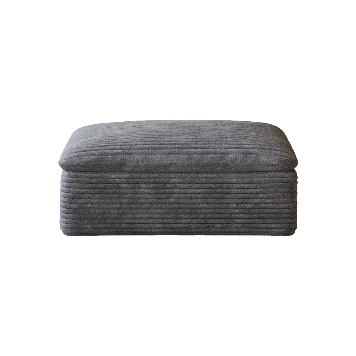 Dark Ottoman with Modular Design - Dark