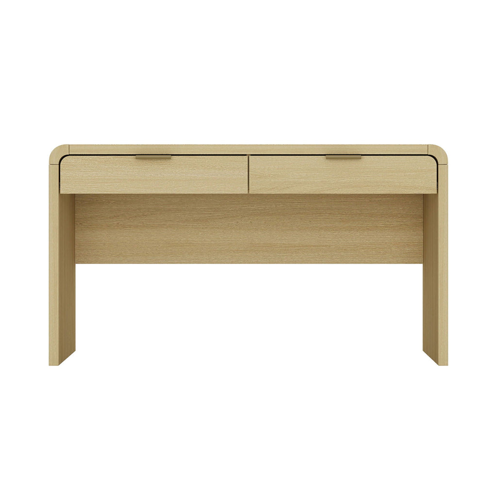 Oak Office Desk with 2 Drawers - Modern Style - Grace