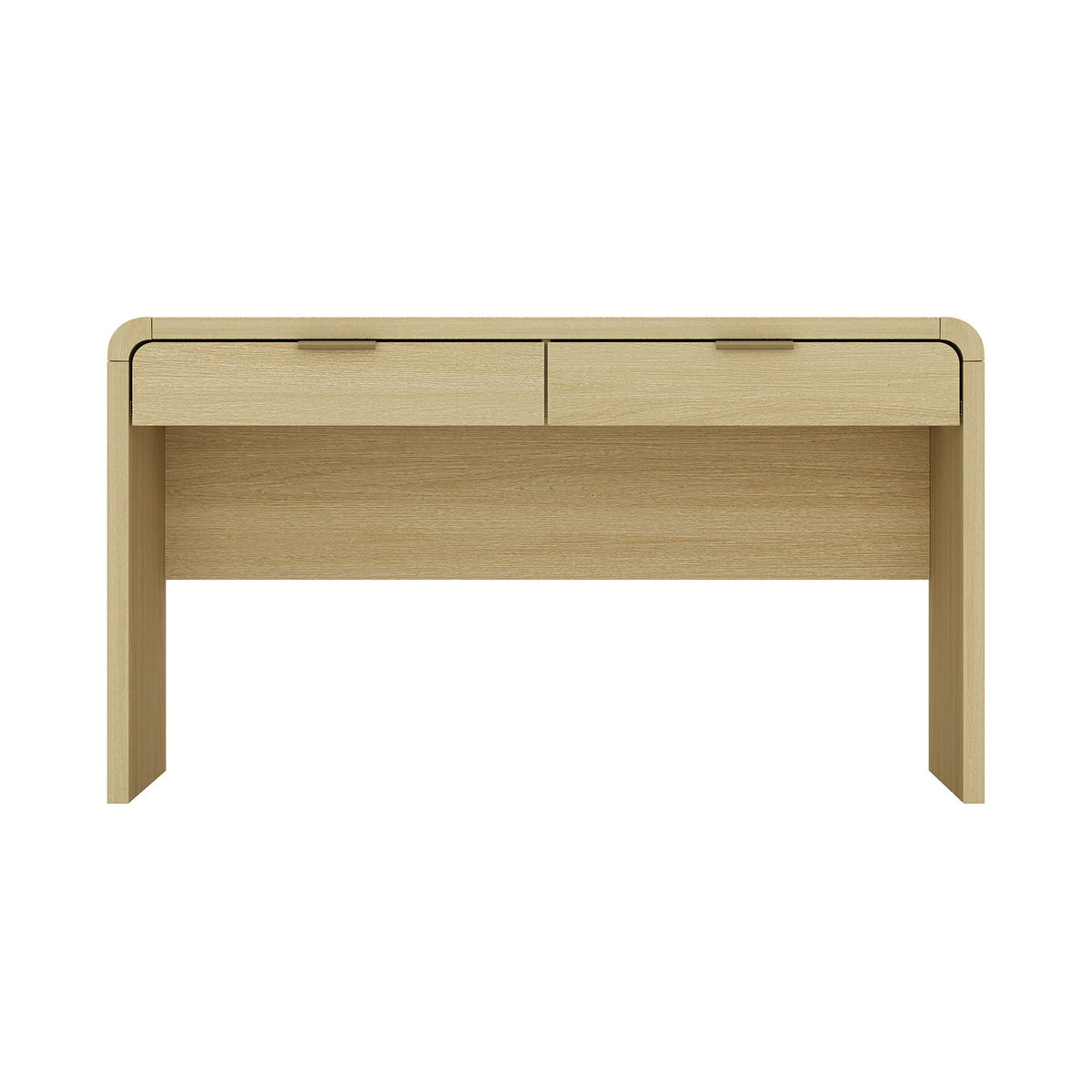 Oak Office Desk with 2 Drawers - Modern Style - Grace