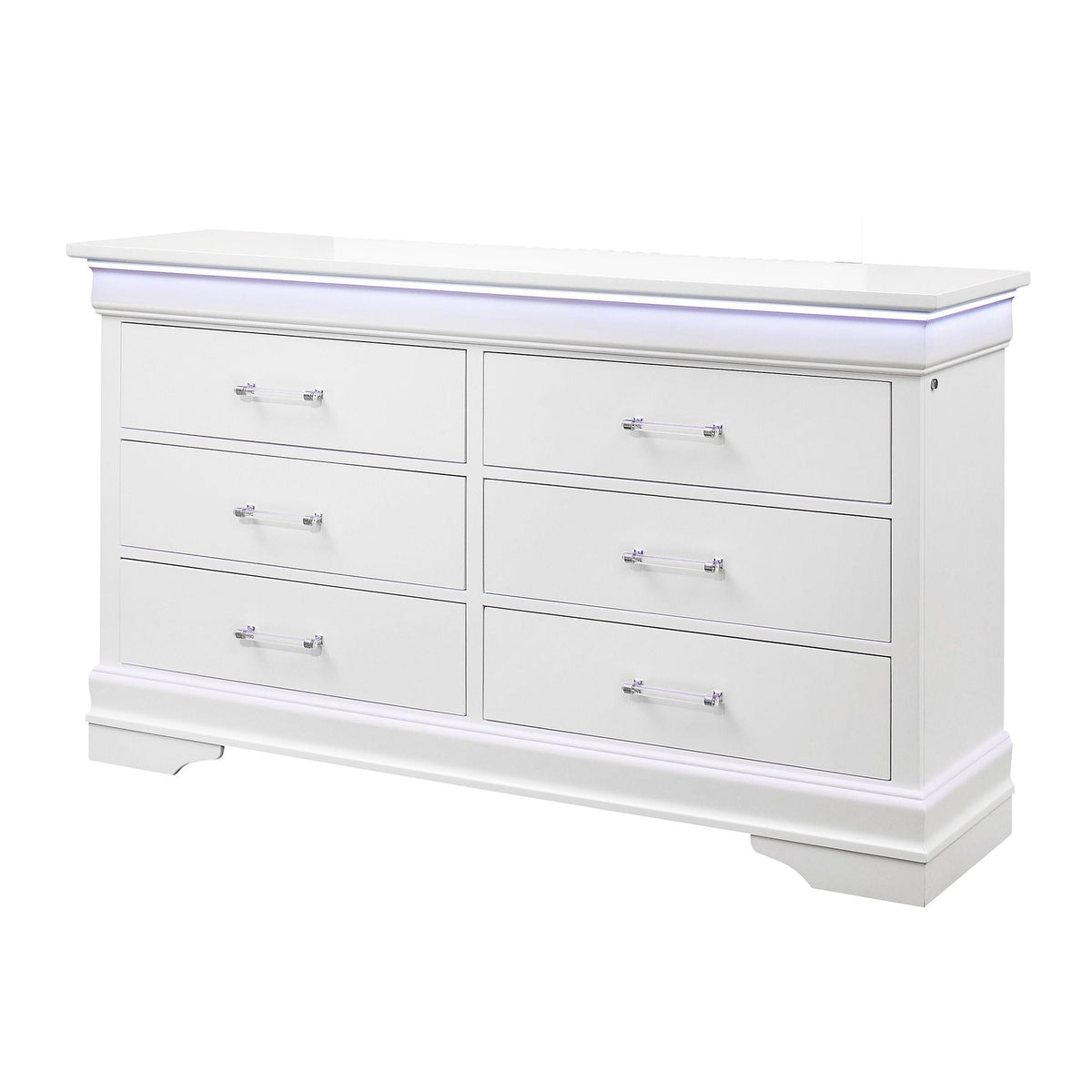 Charlston Dresser with LED Lighting - White or Blue