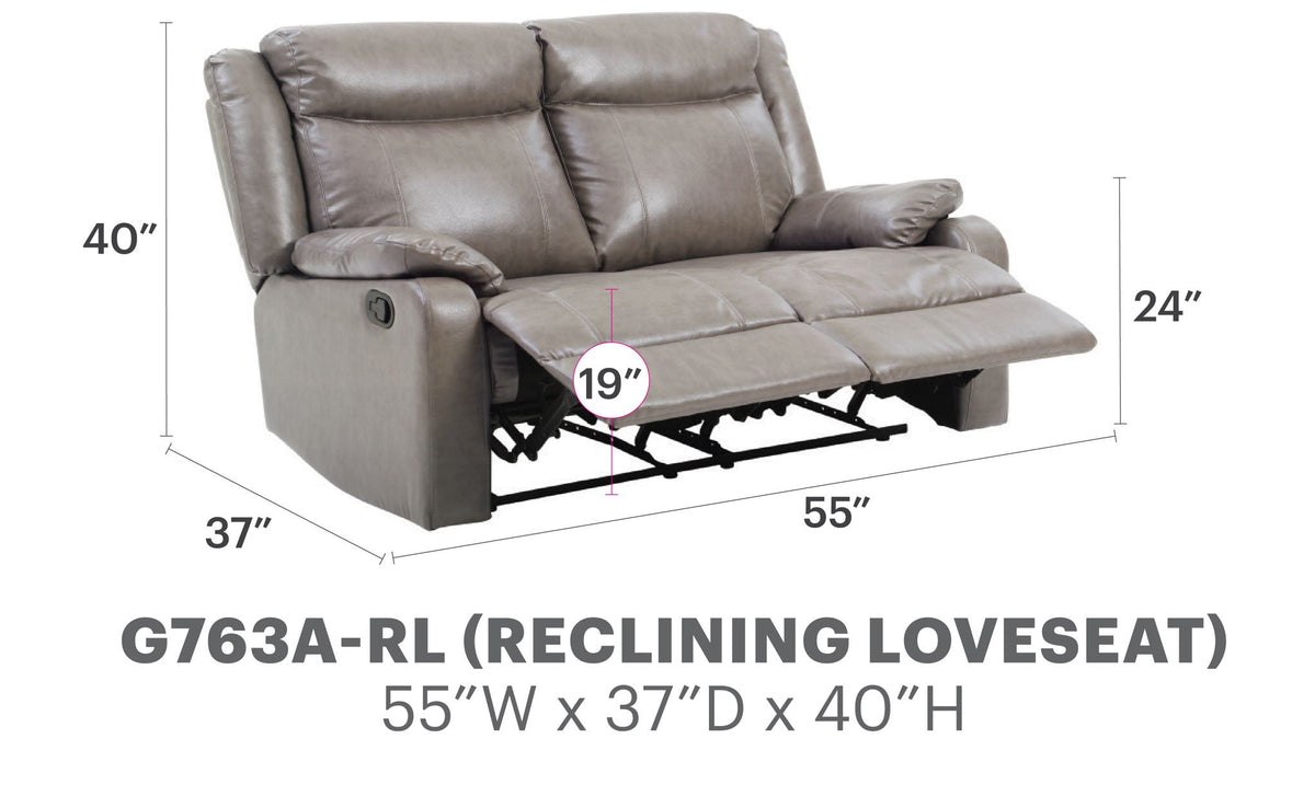 Stylish Reclining Loveseat For Two