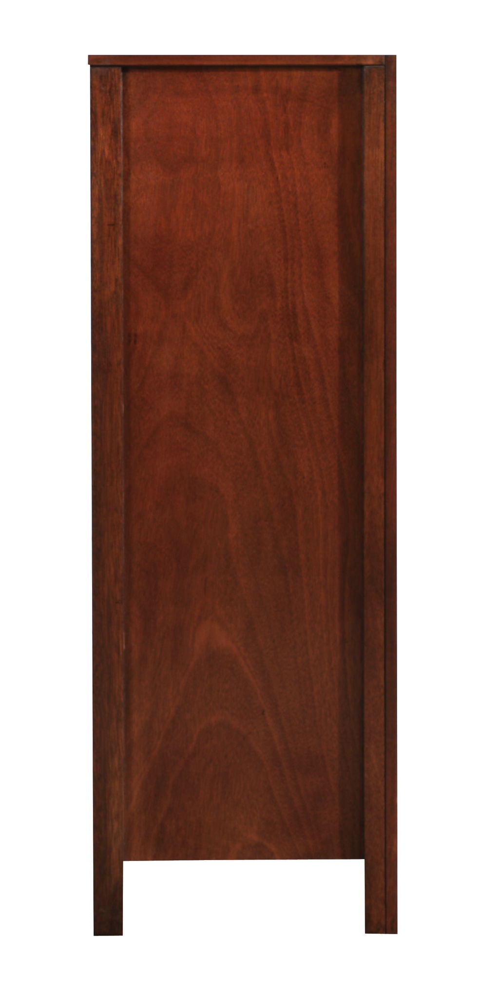 Modern Elegant Transitional Storage Chest with Spacious Drawers - Dark Red, Black, or White