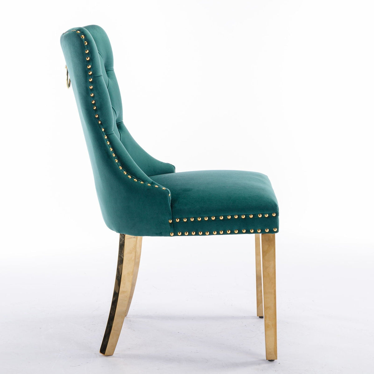 Modern Tufted Dining Chair Set of 2 with Velvet Upholstery - Nikki Collection