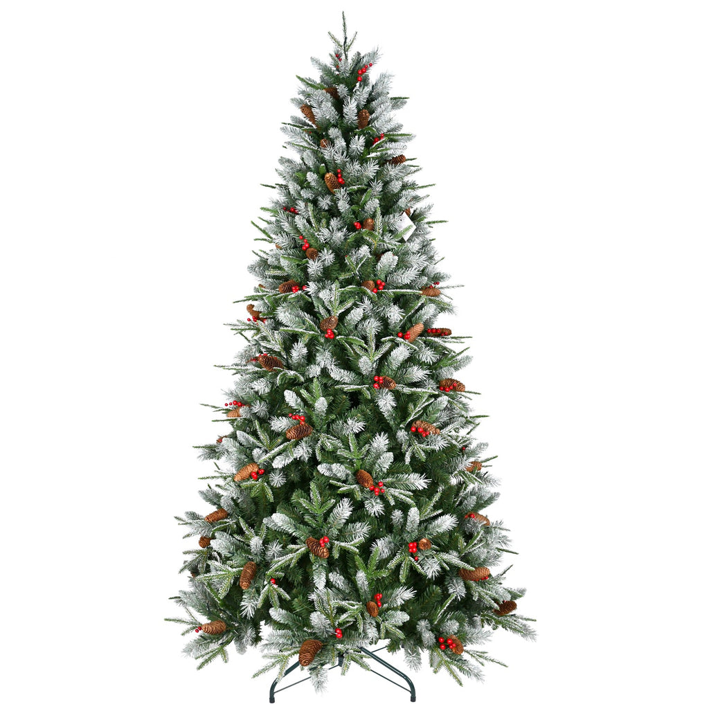 7FT Christmas Tree with 2178 Tips - Full PVC Holiday Decor