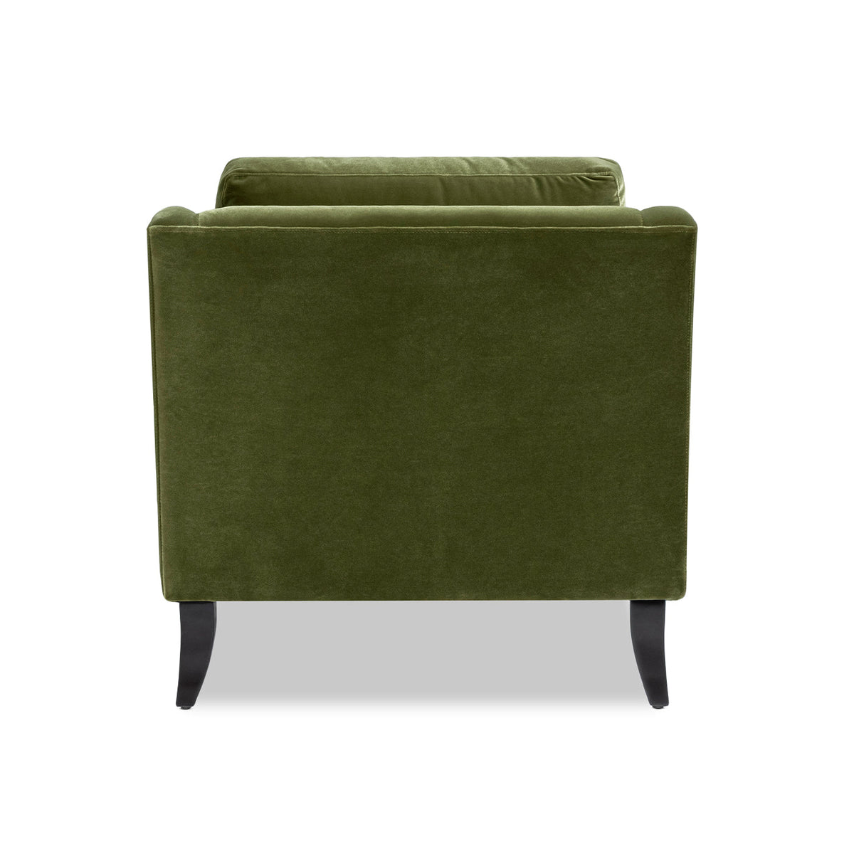 Josephine 60" Upholstered Chaise Lounge with Turned Wood Legs - Olive