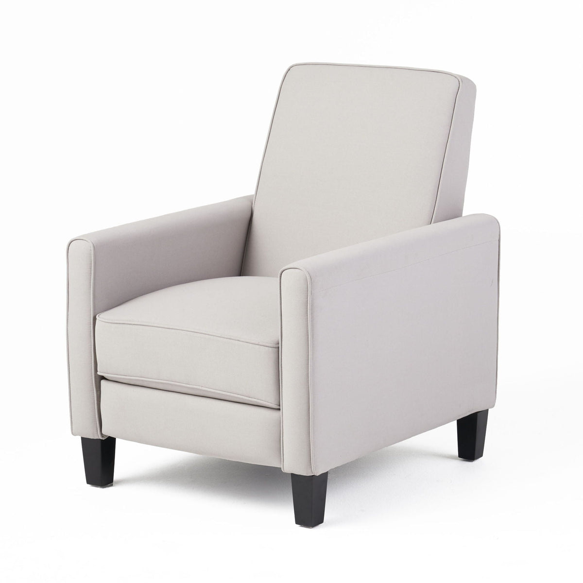 Upholstered Push Back Recliner Chair with Adjustable Recline - Multiple Colors