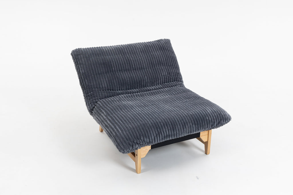 Bean Bag Chair for Adults with Solid Wood Frame - Corduroy