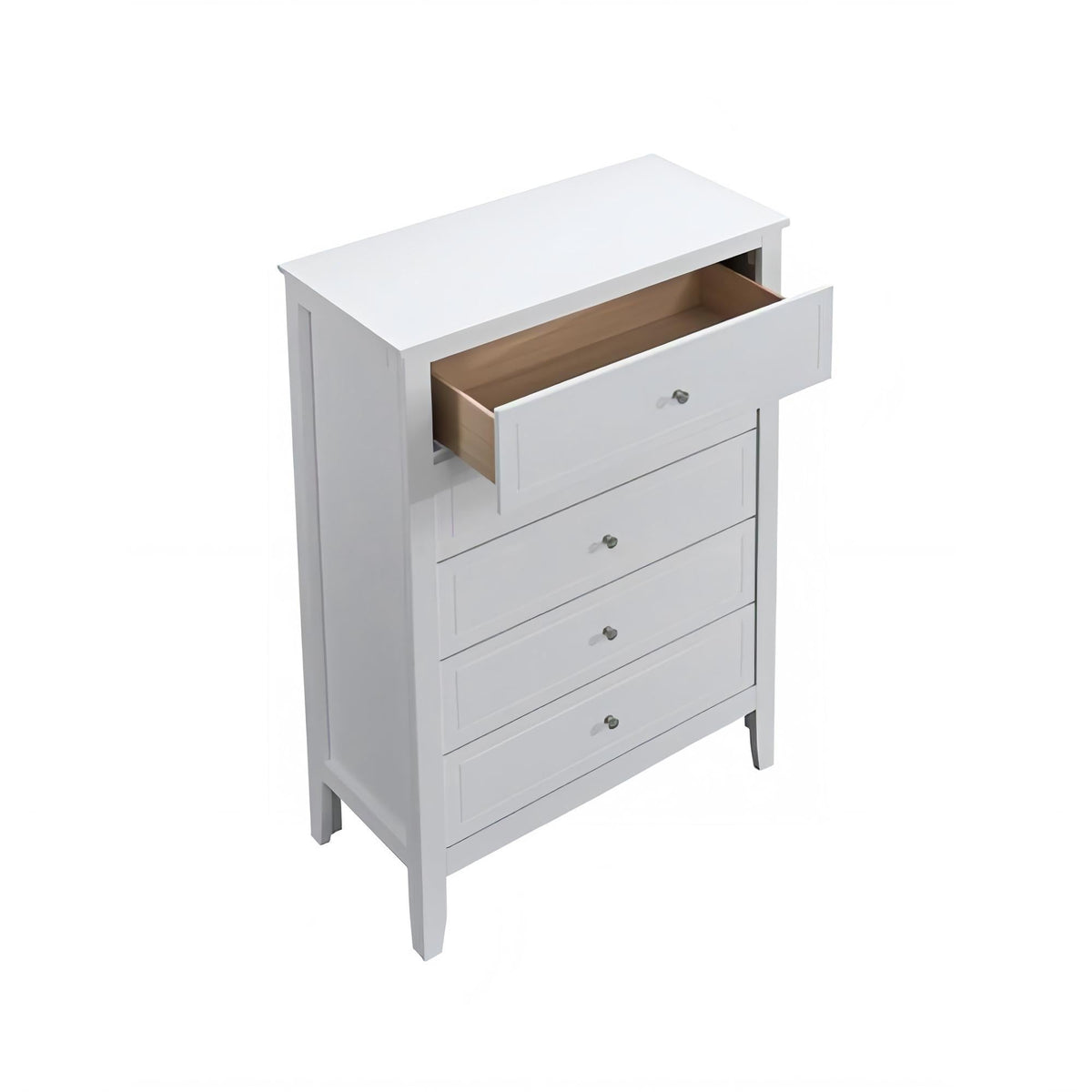 5 Drawer Storage Chest with Metal Hardware - Multiple Colors
