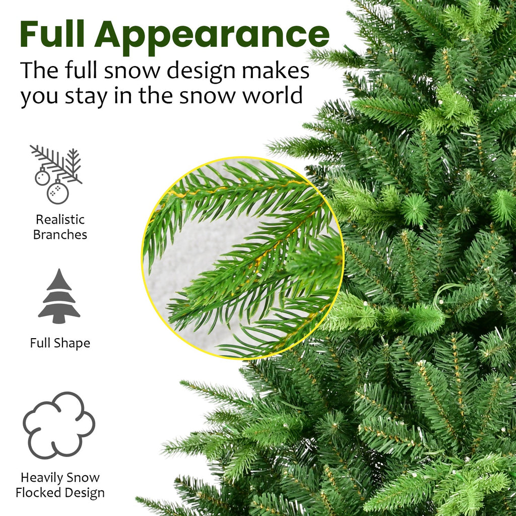 7ft Pre-Lit Christmas Tree with 450 Warm White Lights