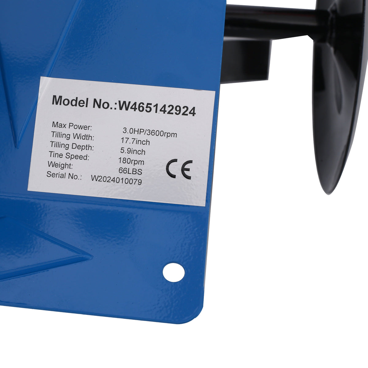Gas-Powered Steel Tiller with 45.6-Inch Wide Path – Steel