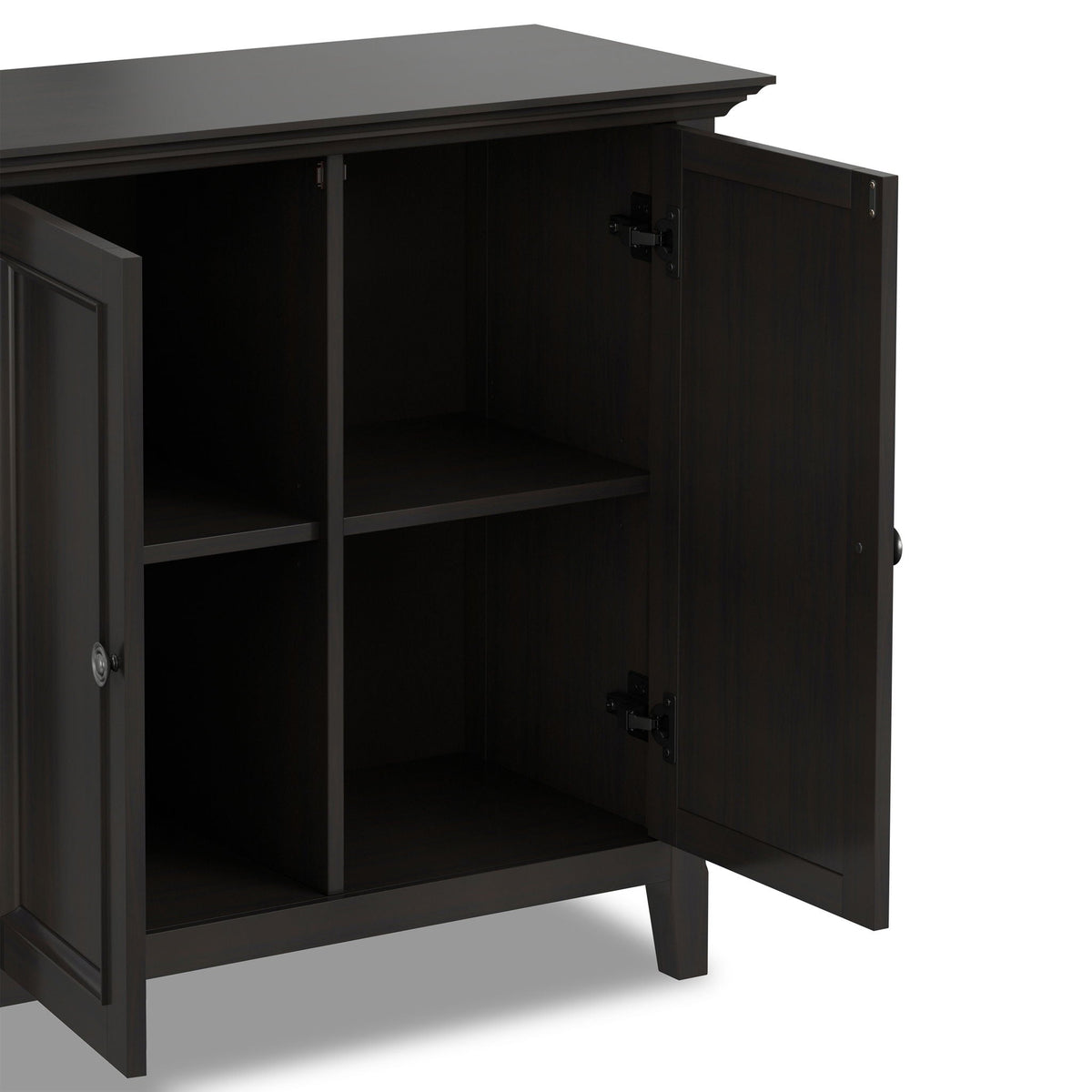 Amherst 2 Door Storage Cabinet with Adjustable Shelving - Brown