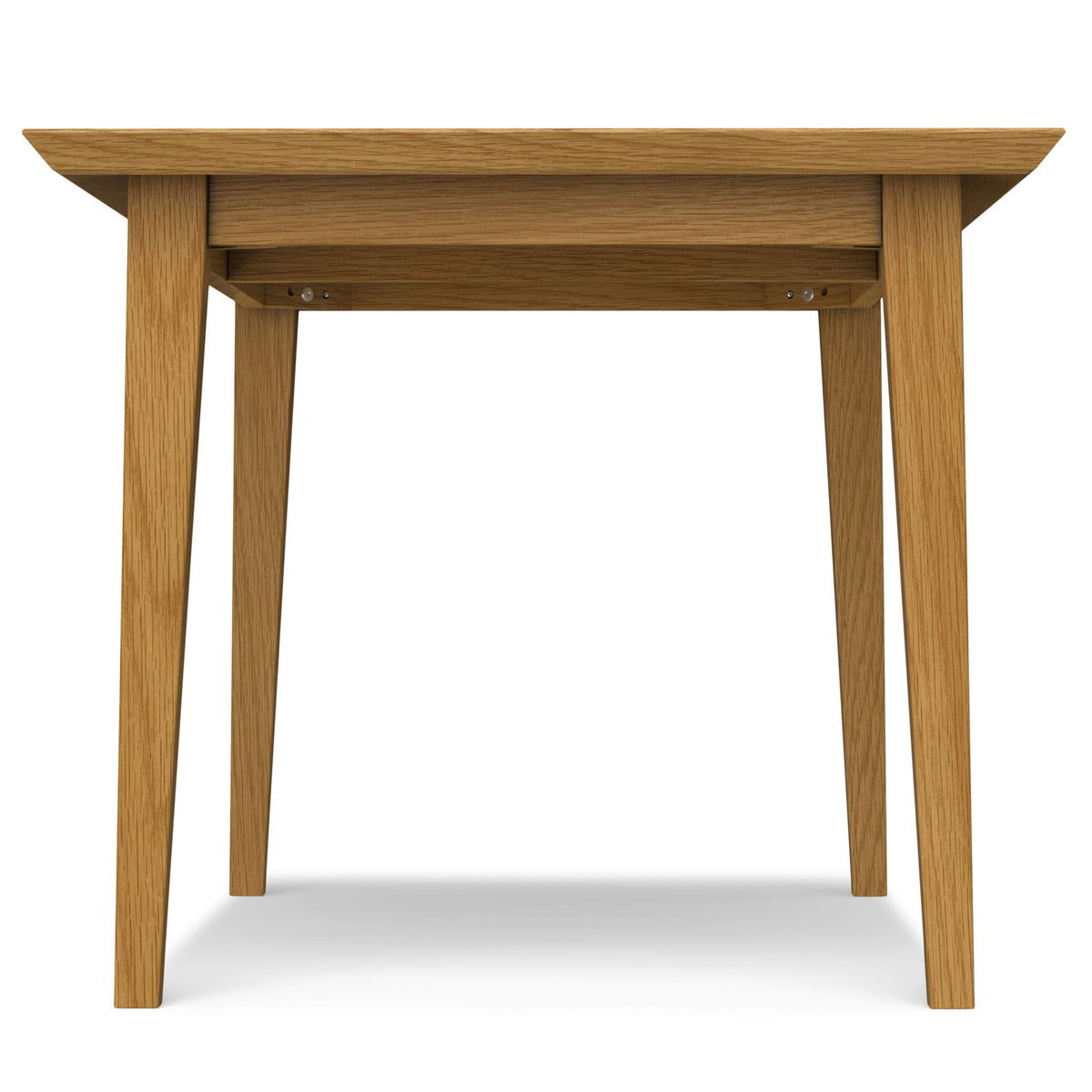 Contemporary Dining Table with Solid Oak Veneer - Light or Dark Brown