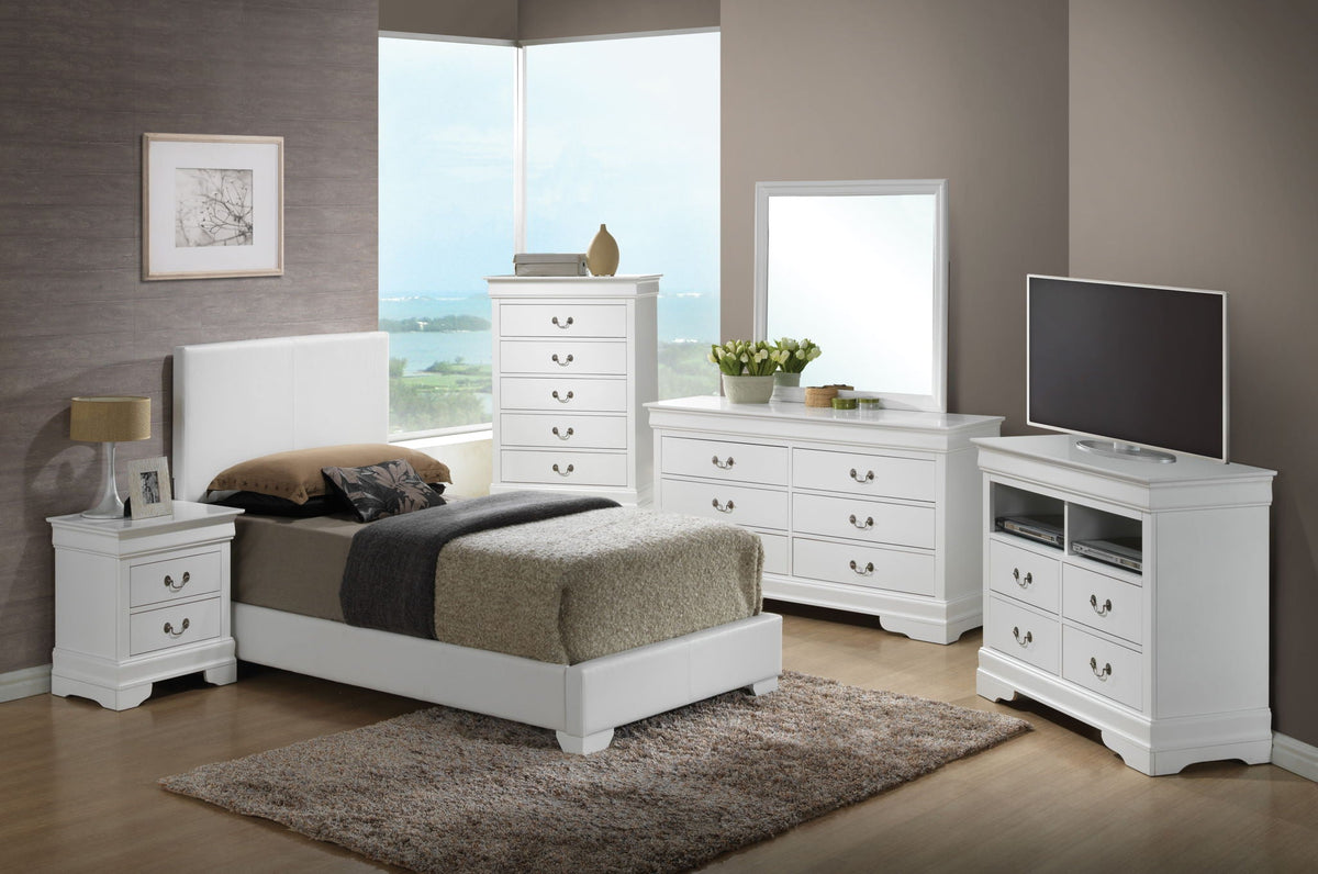 Elegant Platform Bed with Upholstered Finish - Multiple Colors