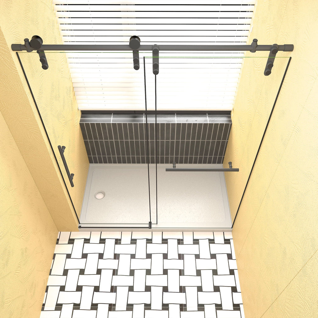Shower Base Drain with Single Threshold Design - White