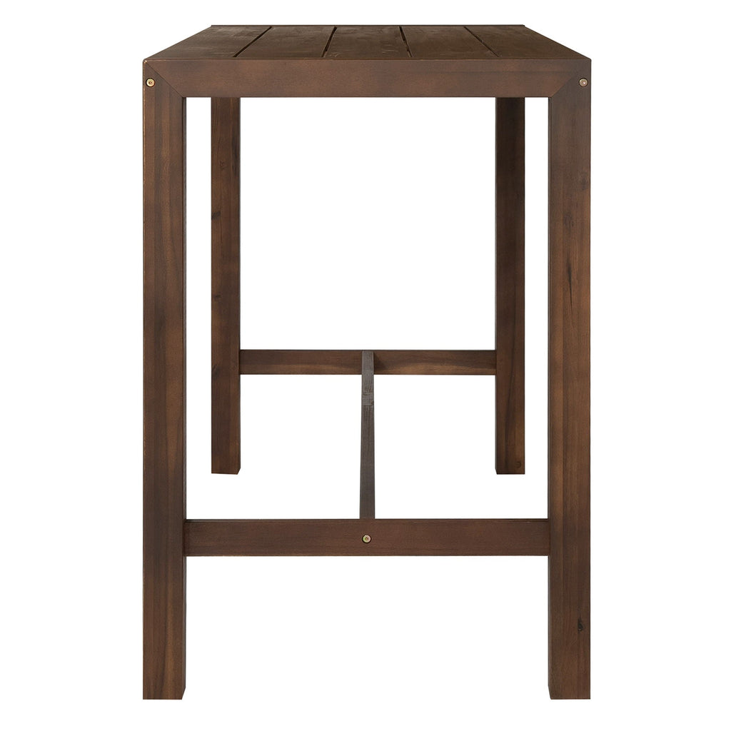 Patio Bar Set with Ergonomic Chairs - Light Brown or Dark Brown