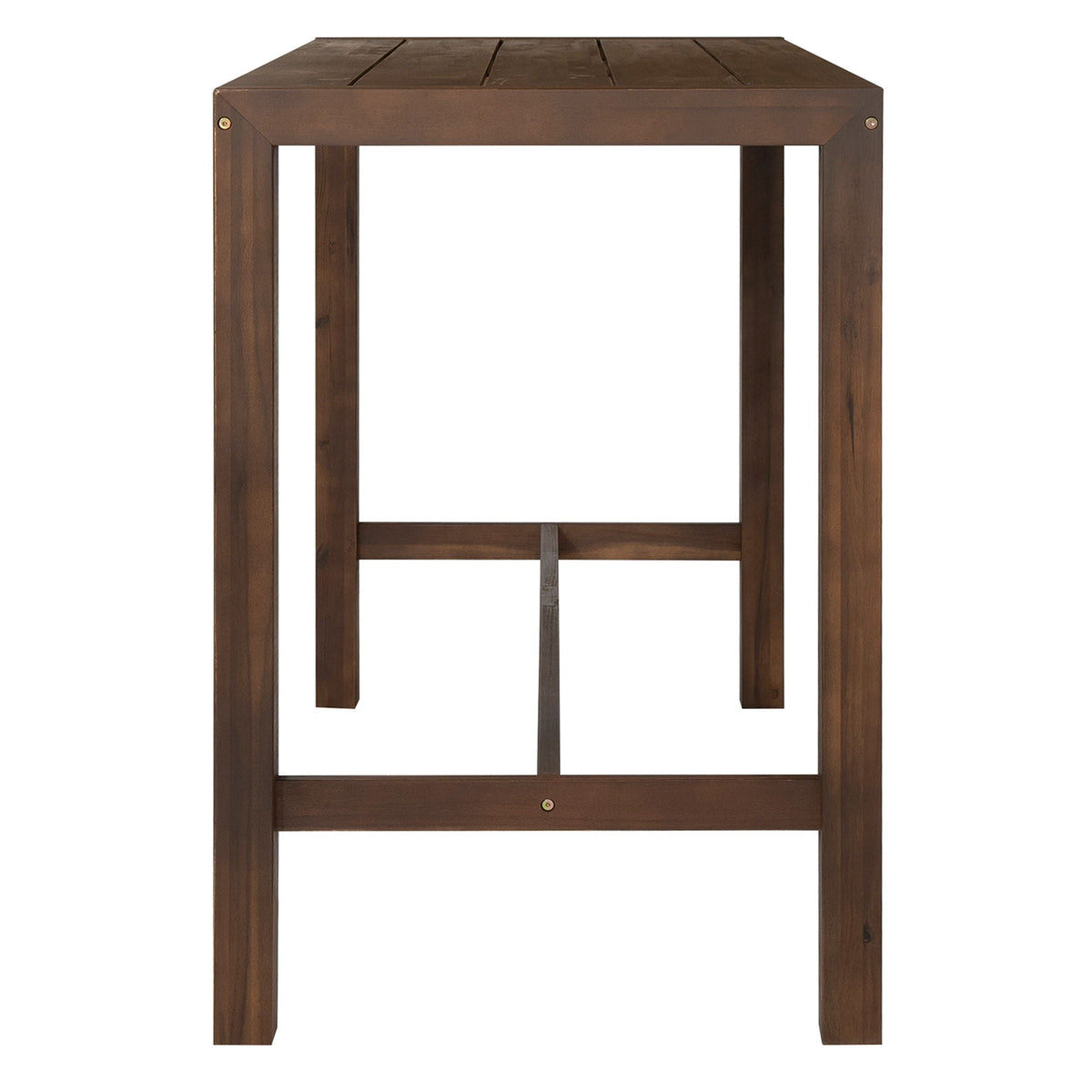 Patio Bar Set with Ergonomic Chairs - Light Brown or Dark Brown