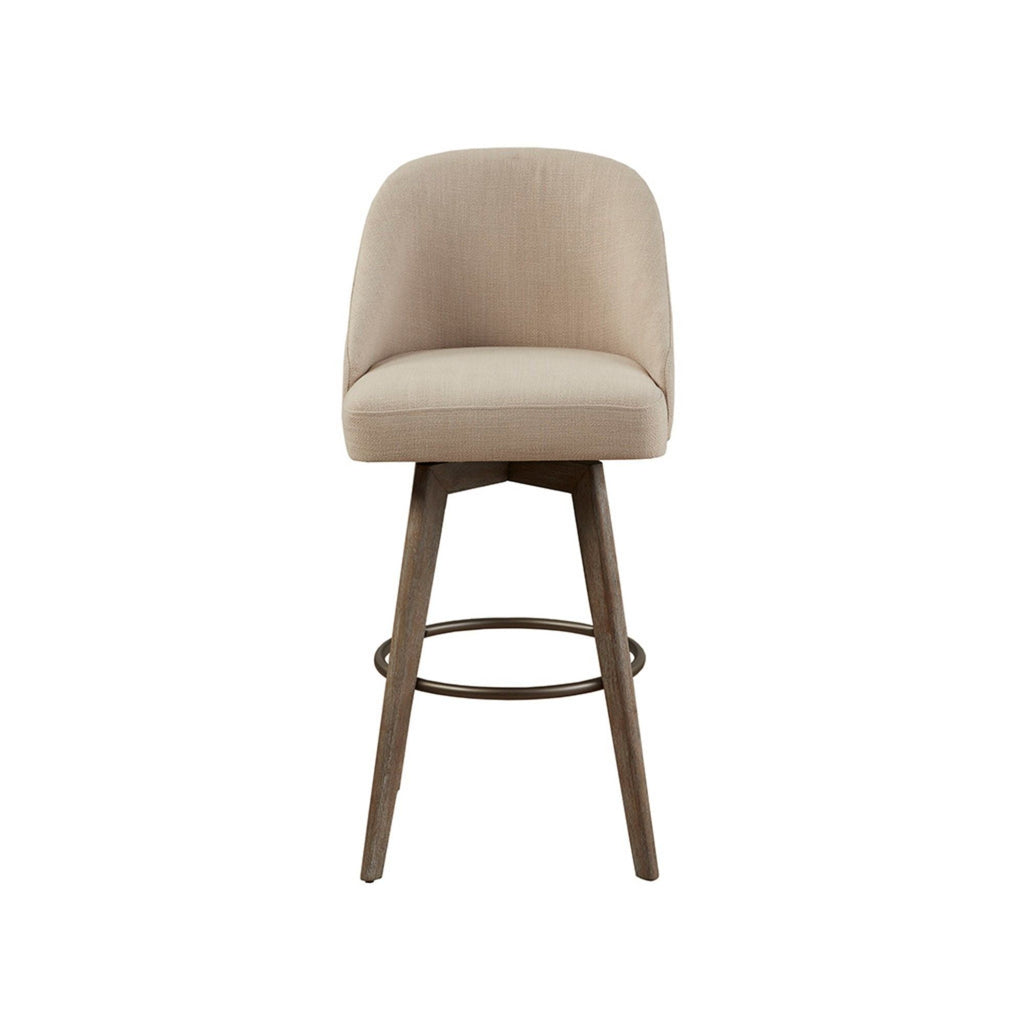 Bar Stool With Swivel Seat with 360-Degree Rotation - Sand