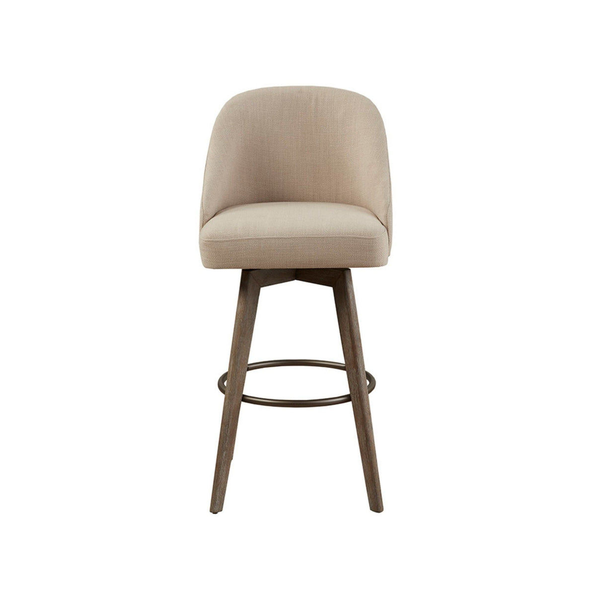 Bar Stool With Swivel Seat with 360-Degree Rotation - Sand