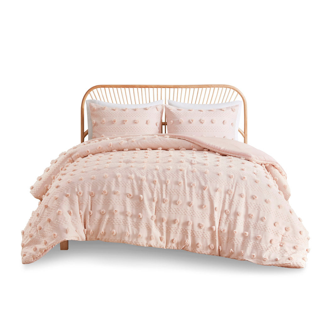 Full/Queen Clip Jacquard Comforter Set