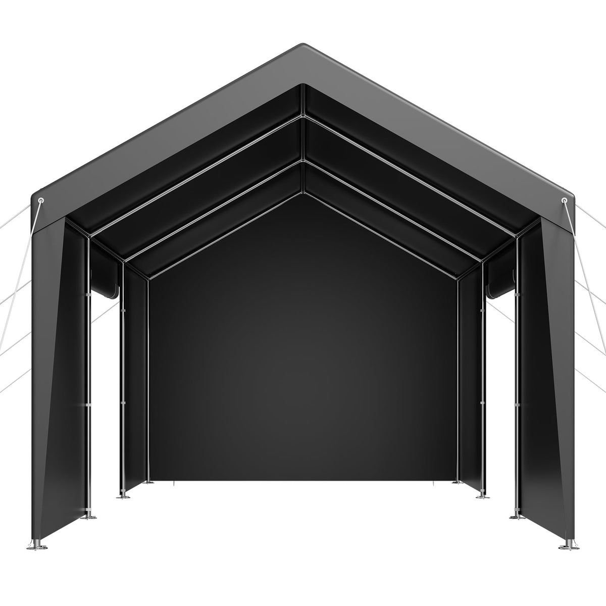 Heavy Duty 12x20FT Carport Canopy with Sidewalls - Outdoor Shelter
