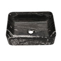 Rectangular Vessel Bathroom Sink - Black / Gray