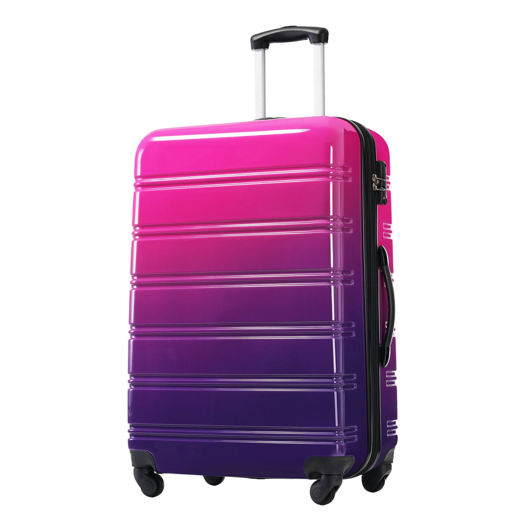 Gradient Color Hardshell Luggage Set with Spinner Wheels and TSA Lock – Light Blue or Purple