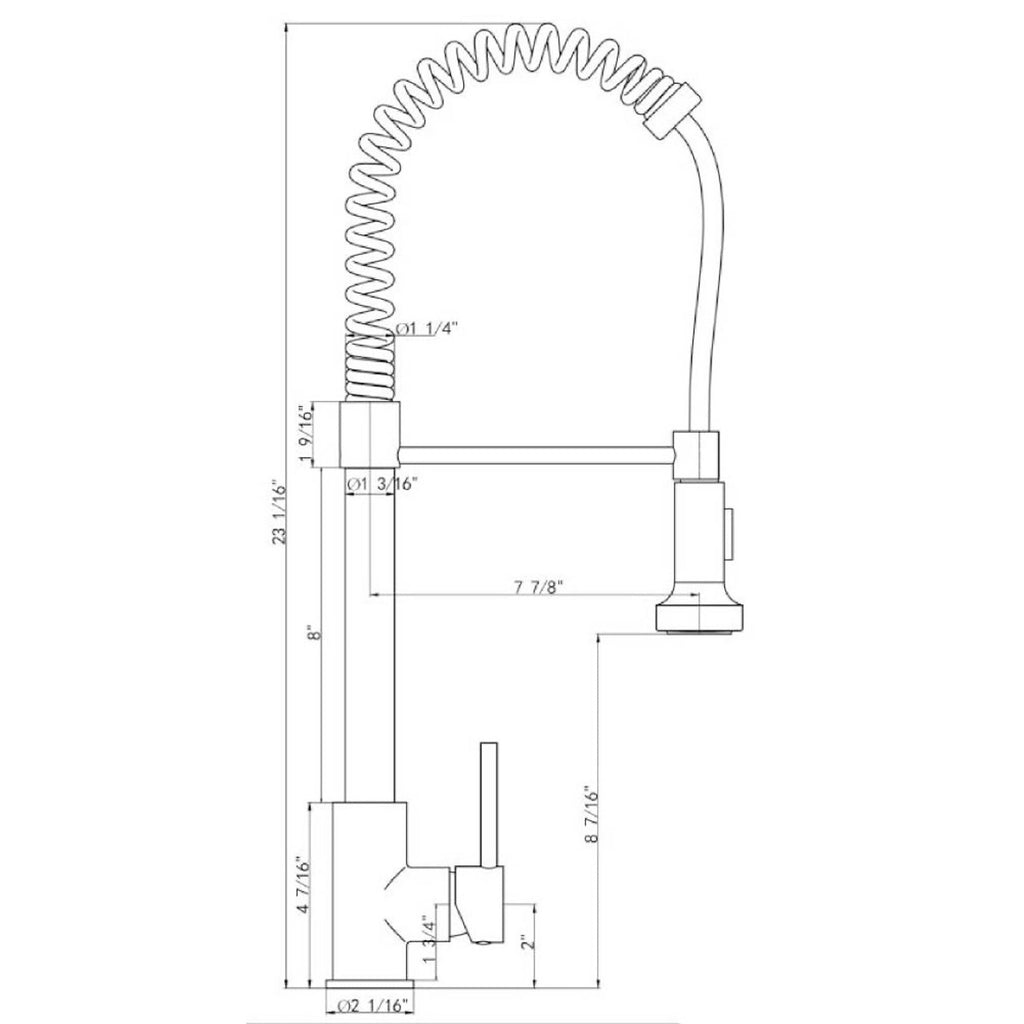 Modern Single Handle Spring High Arc Kitchen Faucet with Water Filter System - Pearl Silver