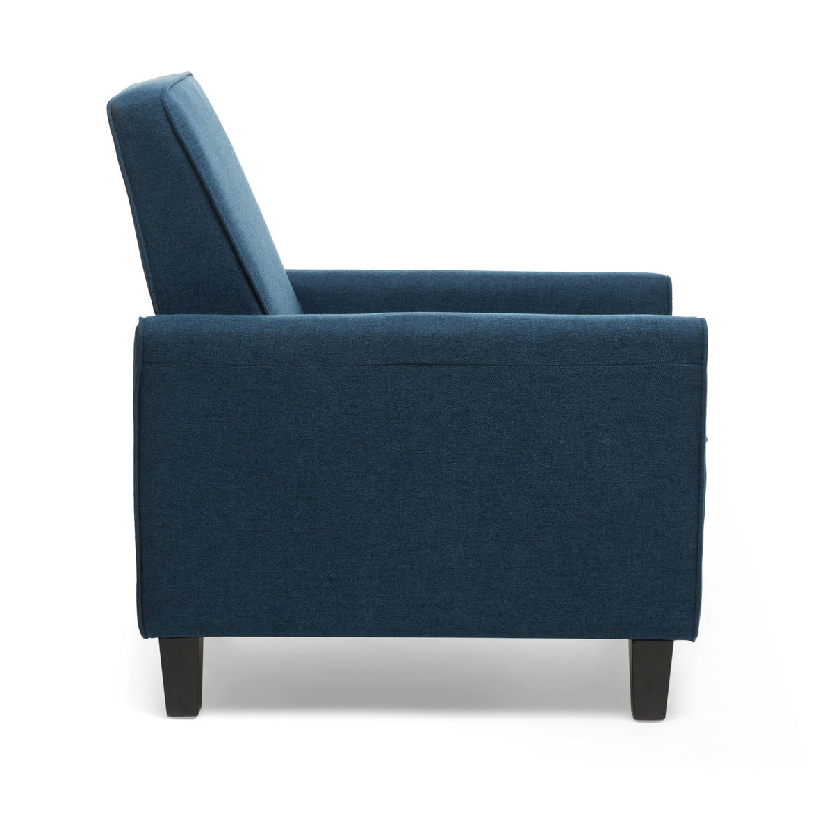 Upholstered Push Back Recliner Chair with Adjustable Recline - Multiple Colors