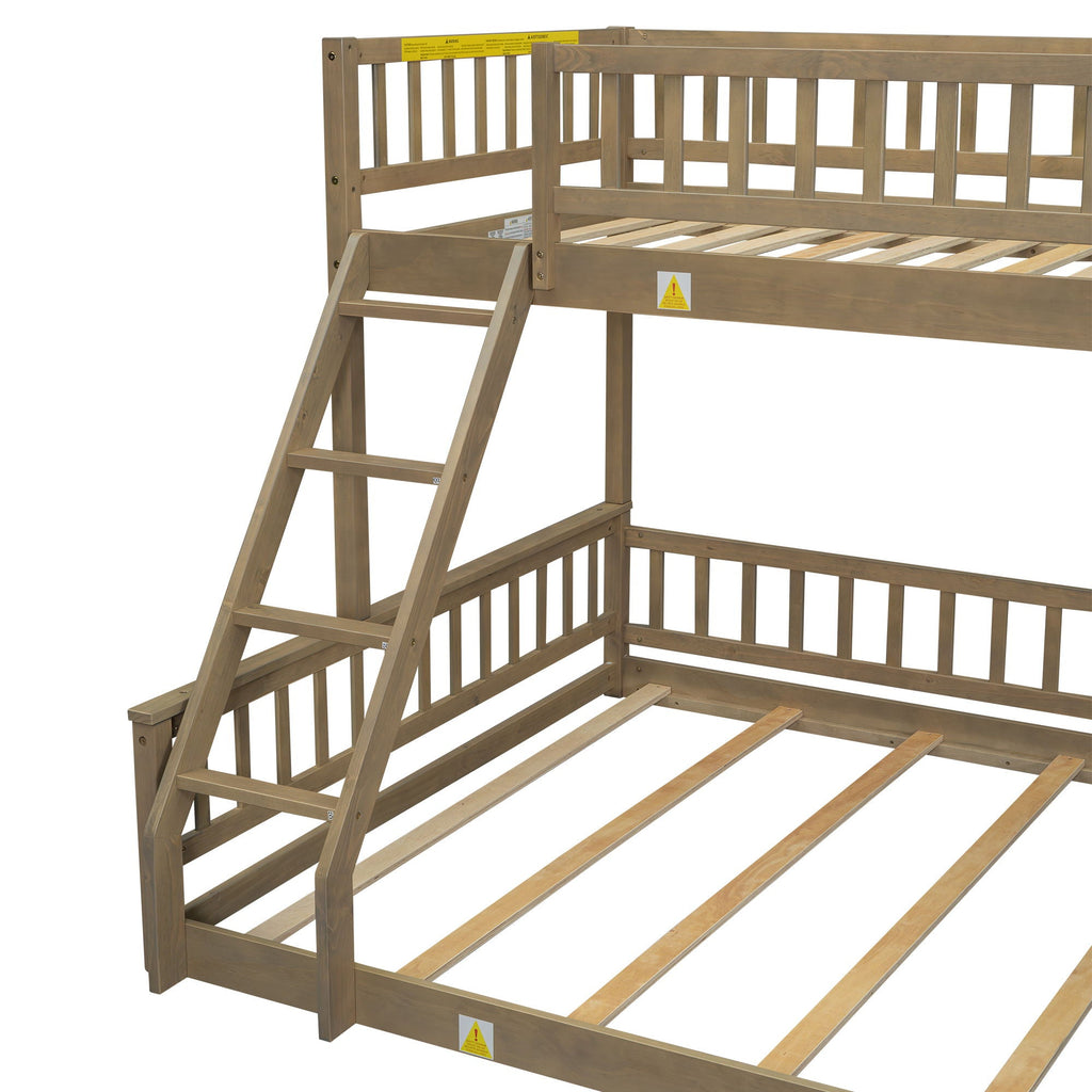 Bunk Bed With Ladder And Guardrails