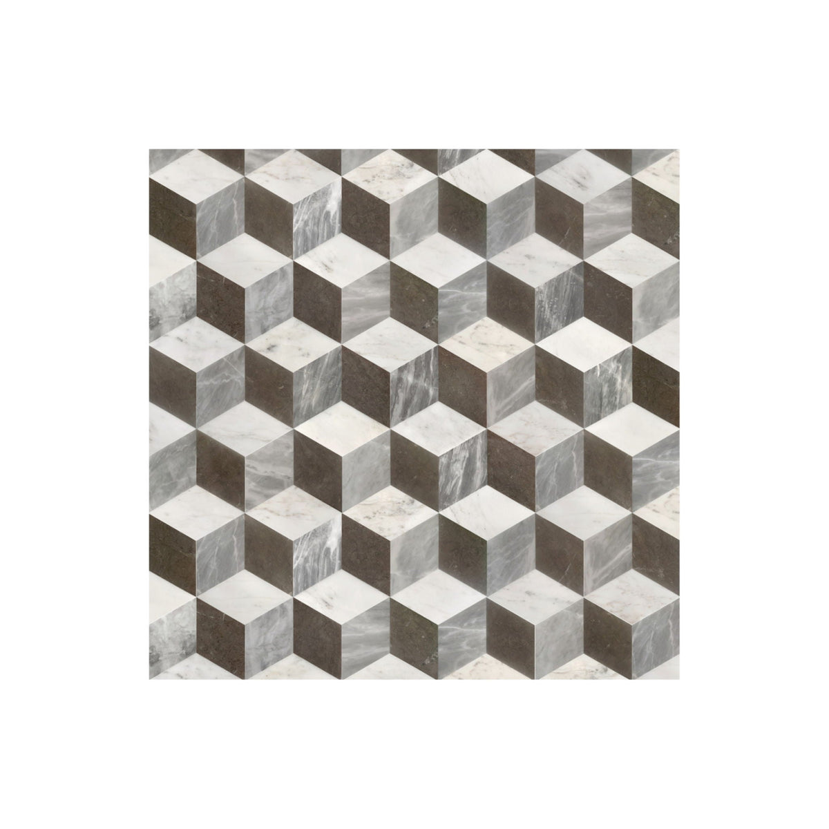 Hexagon Water Tiles For Floor And Wall (Set of 12)