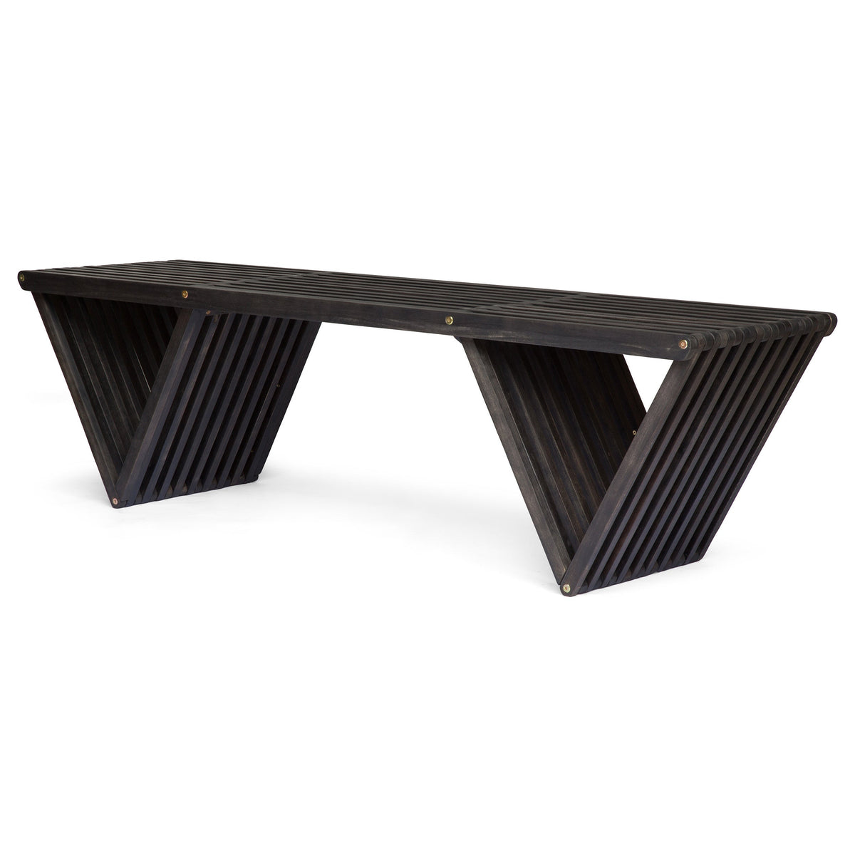 Metropol Bench Patio Seating with Modern Design - Gray