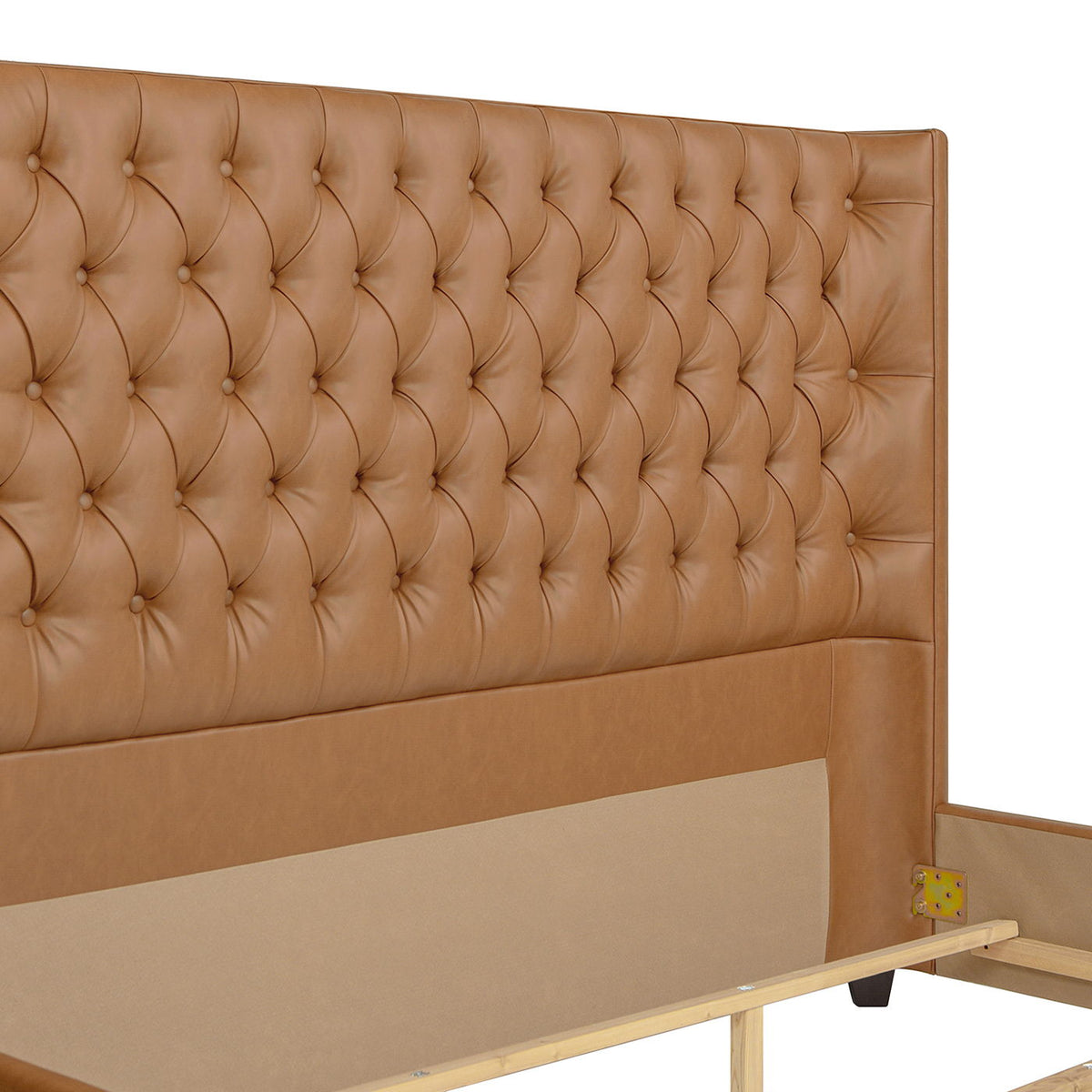 Tufted Panel Bed with Wingback Headboard and Footboard - Multiple Colors