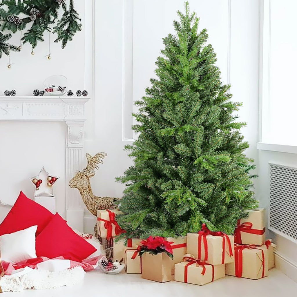 6FT Christmas Tree with 1032 PE+PVC Tips - Green
