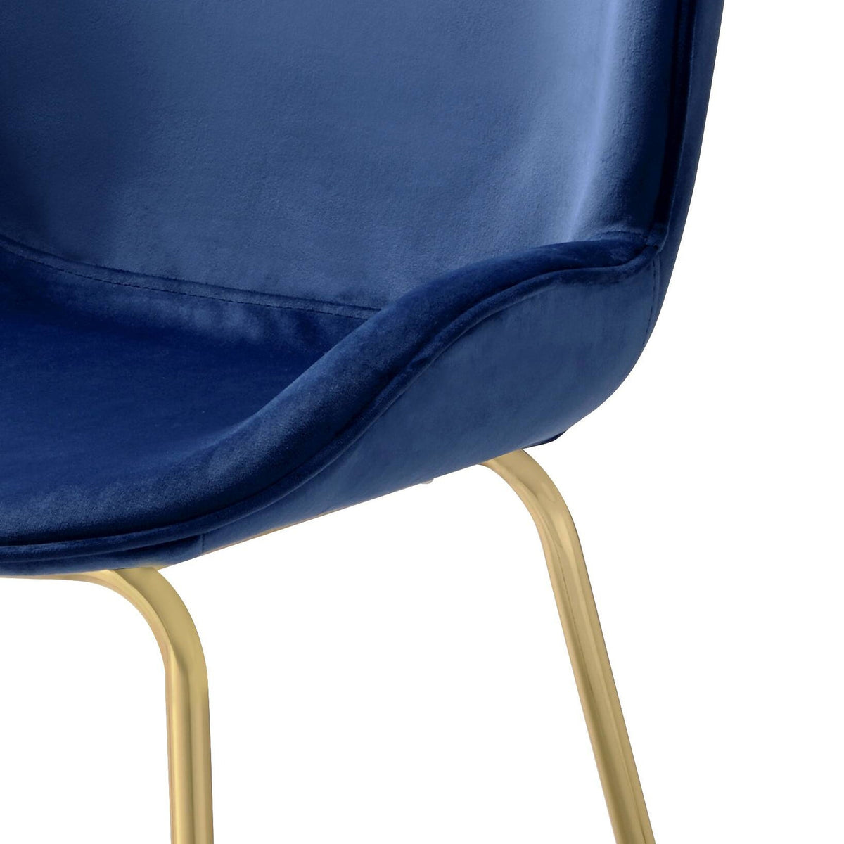 Chuchip Velvet Side Chair with Armless Design - Gray