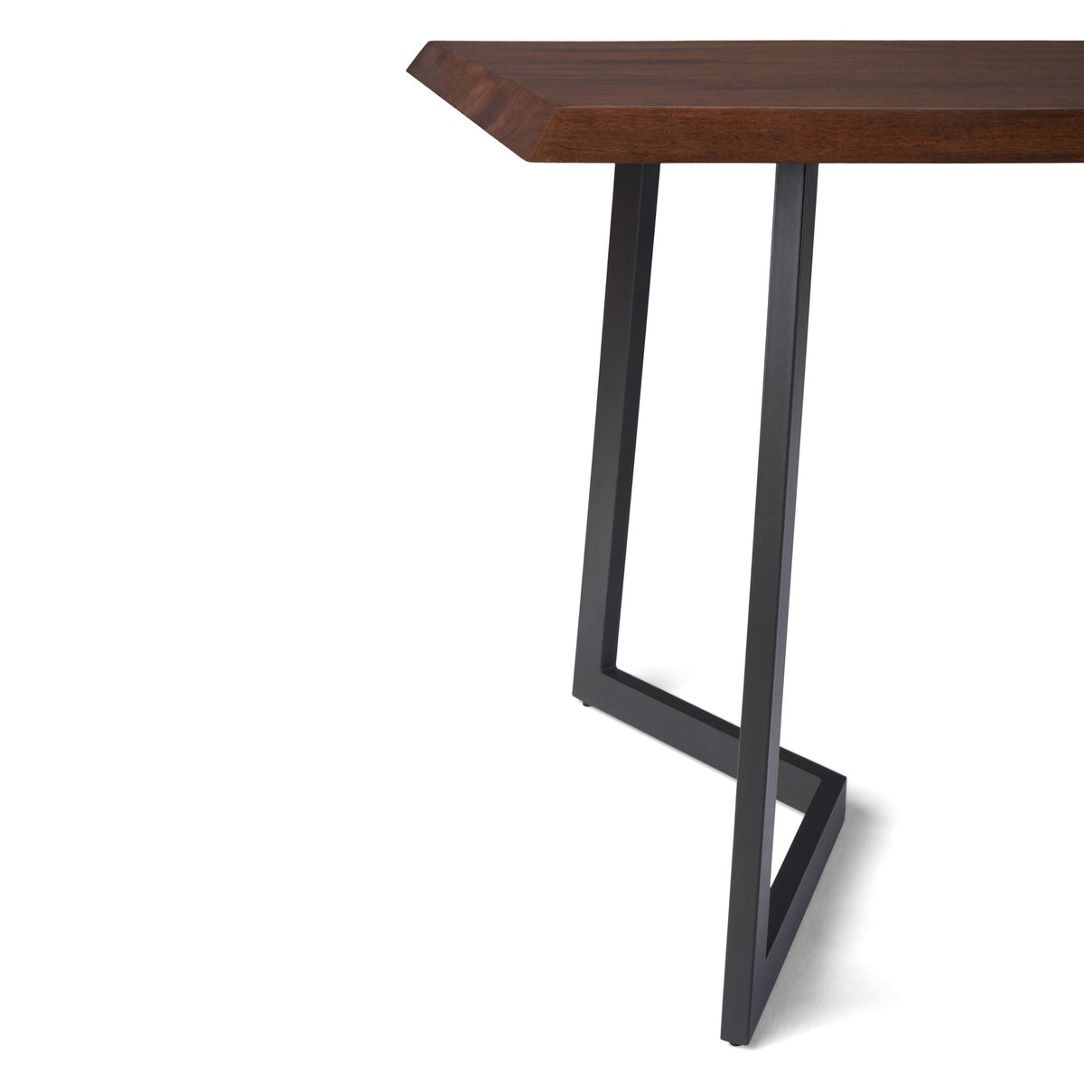 Watkins Dining Table with Solid Mango Wood Top - Dark Brown or Light Brown