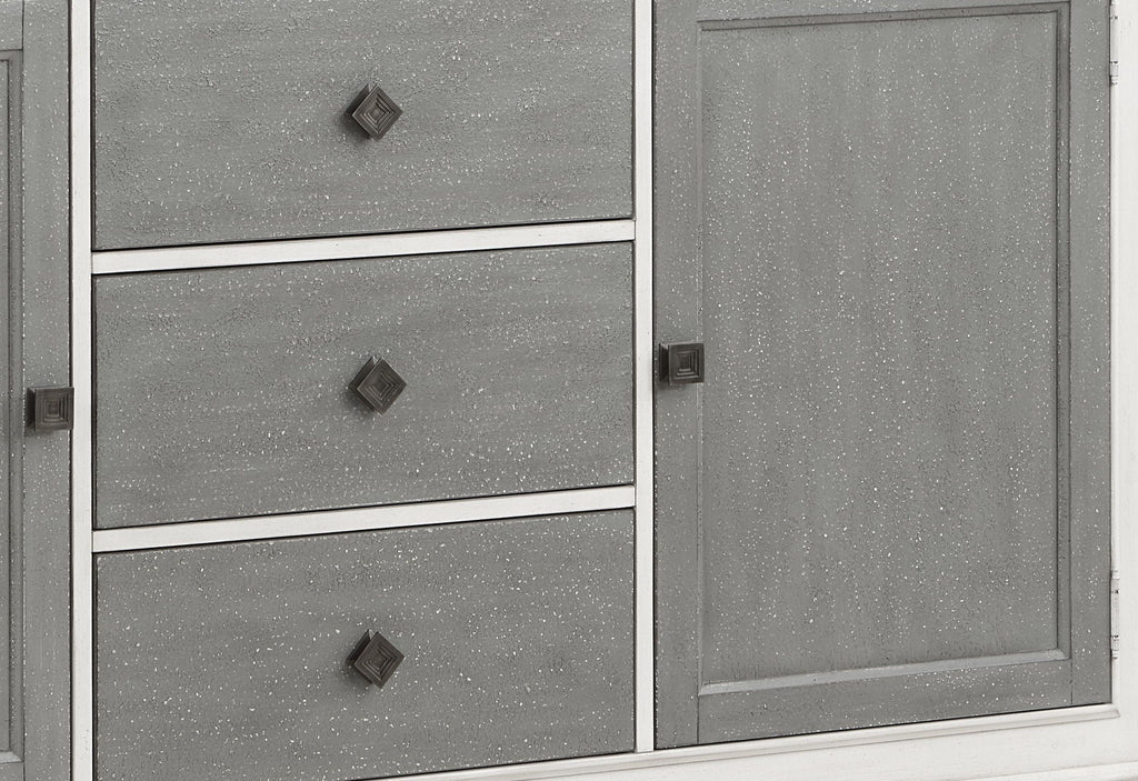 Gray Wood Server with Ample Storage - Katia