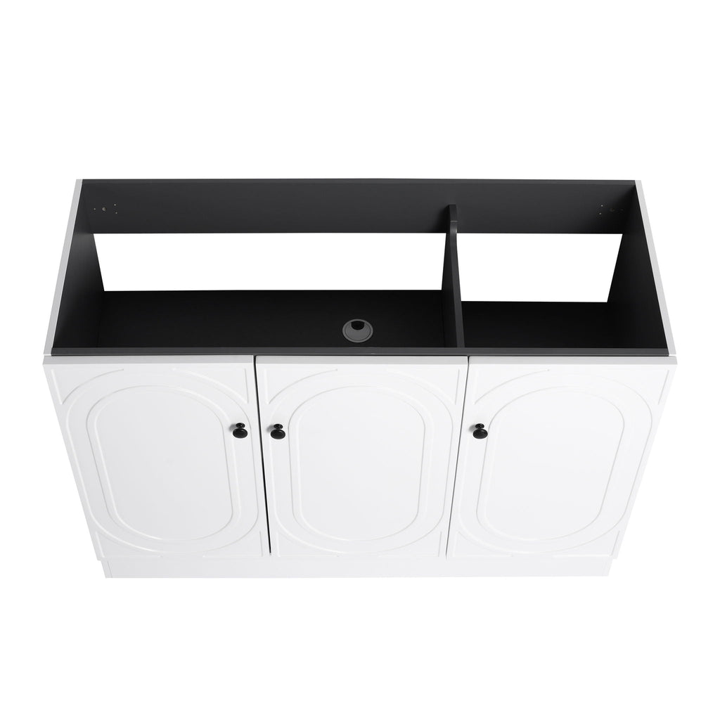Modern Freestanding Bathroom Vanity with Soft Close Cabinet Doors - Pearl Silver, White, or Dark Green