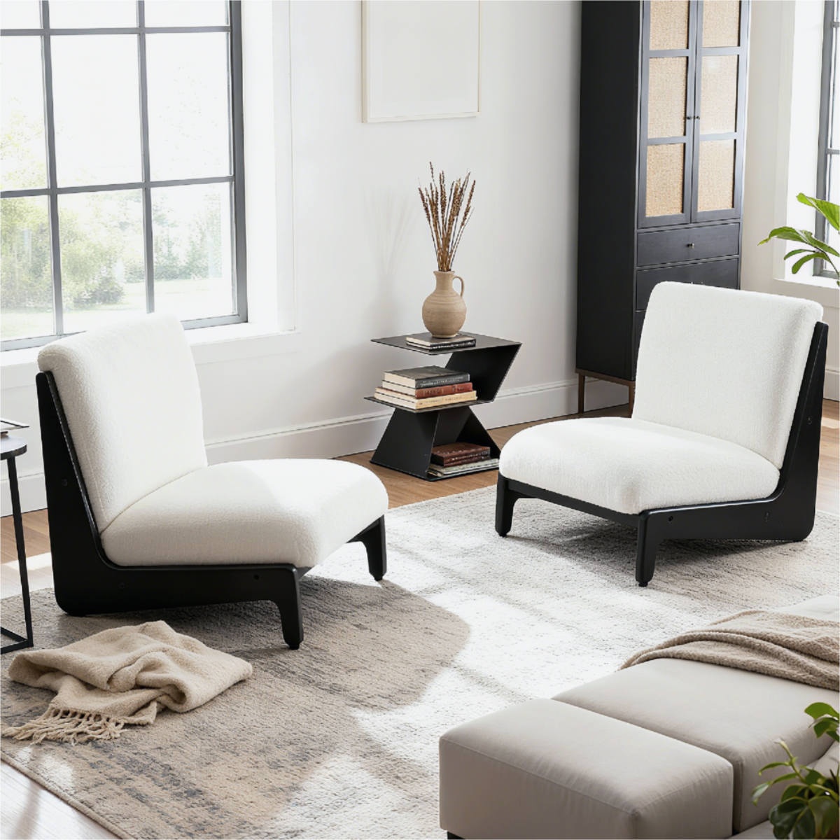Scott Living Moda Accent Chair with Solid Wood Frame - 28" Wide