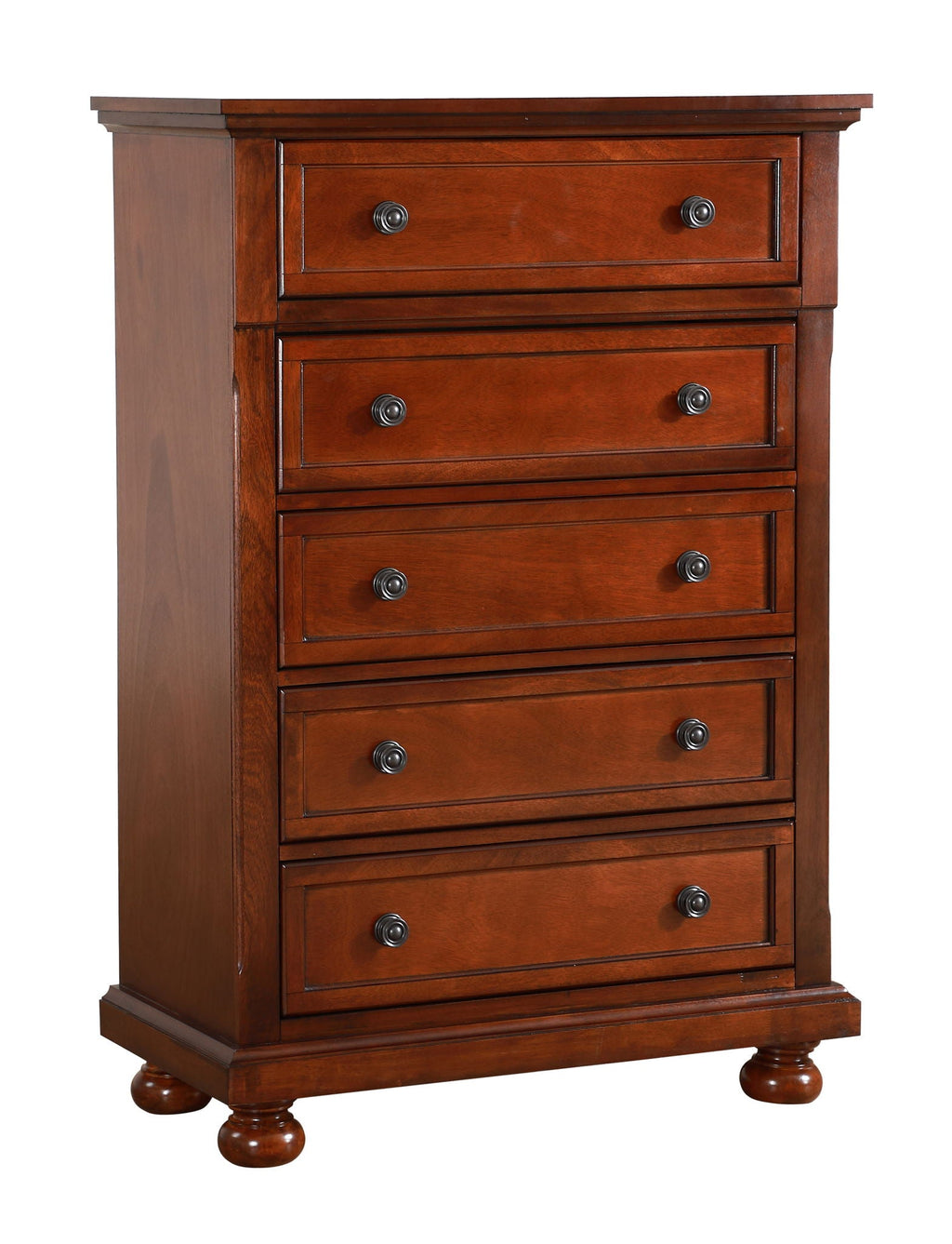 Meade Chest with Felt-Lined Top Drawer - Light Brown or Dark Brown