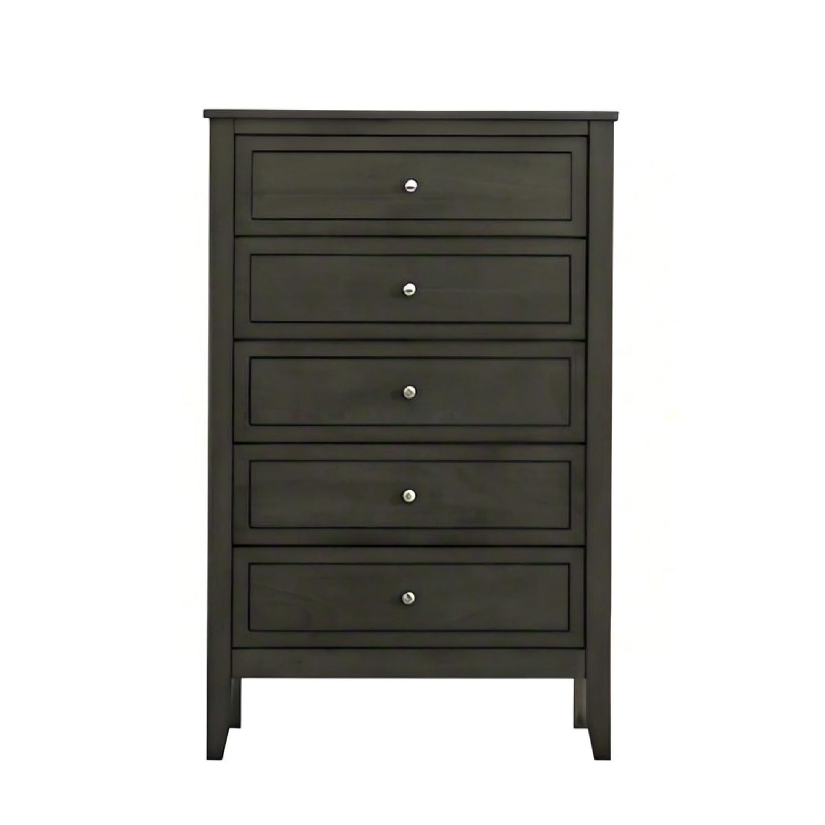 5 Drawer Storage Chest with Metal Hardware - Multiple Colors