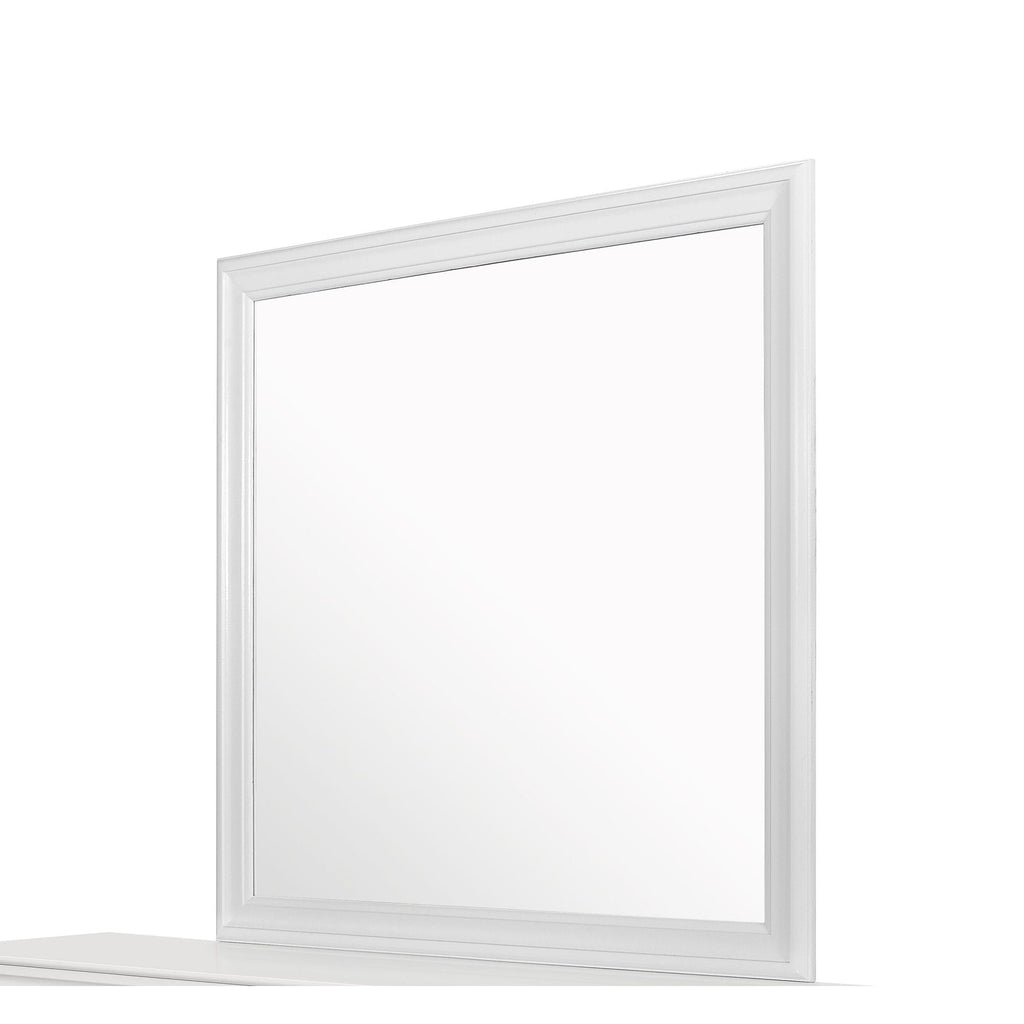Crocodile Metallic Mirror with Beveled Glass - Dark Gray or White