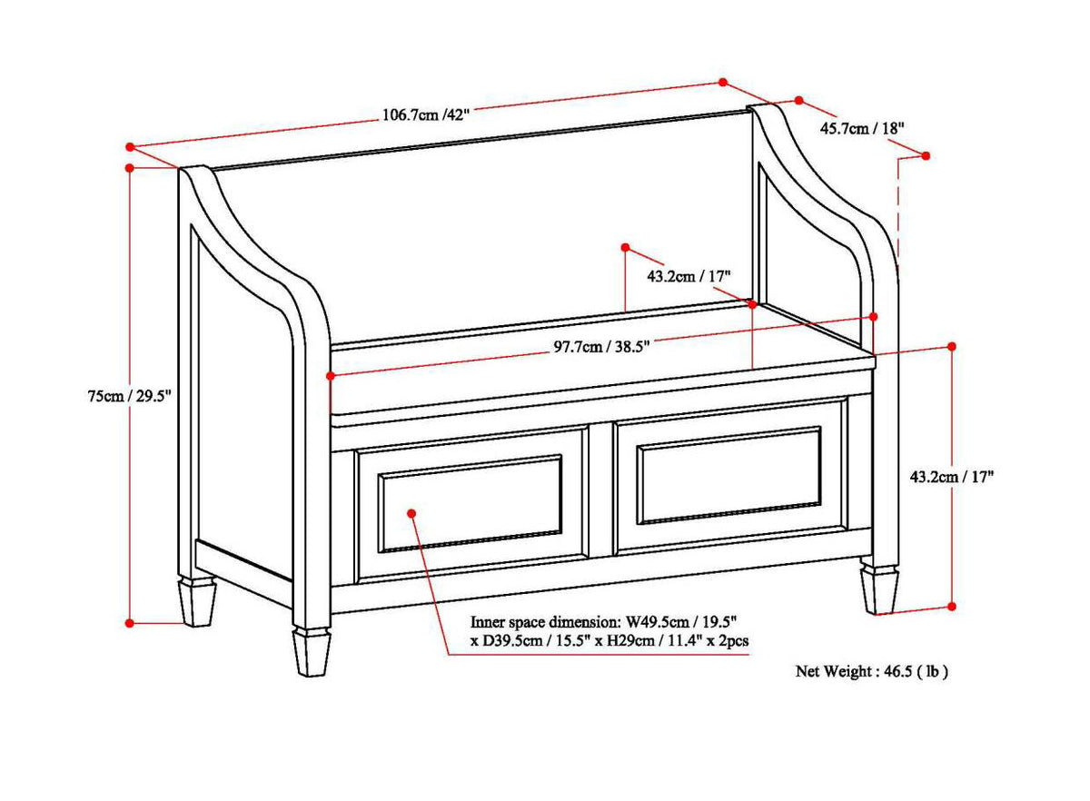 Connaught - Storage Bench