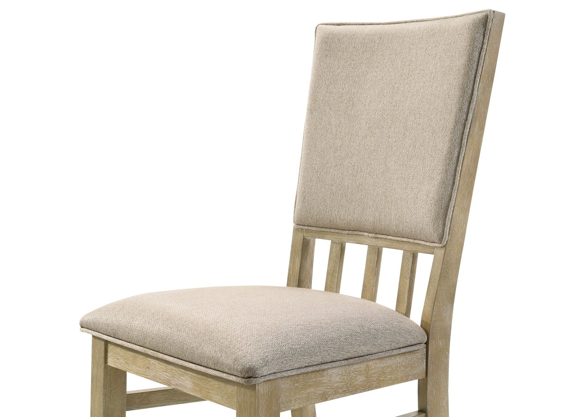 Wide Dining Chair Set with Comfort Design – Reclaimed Wheat