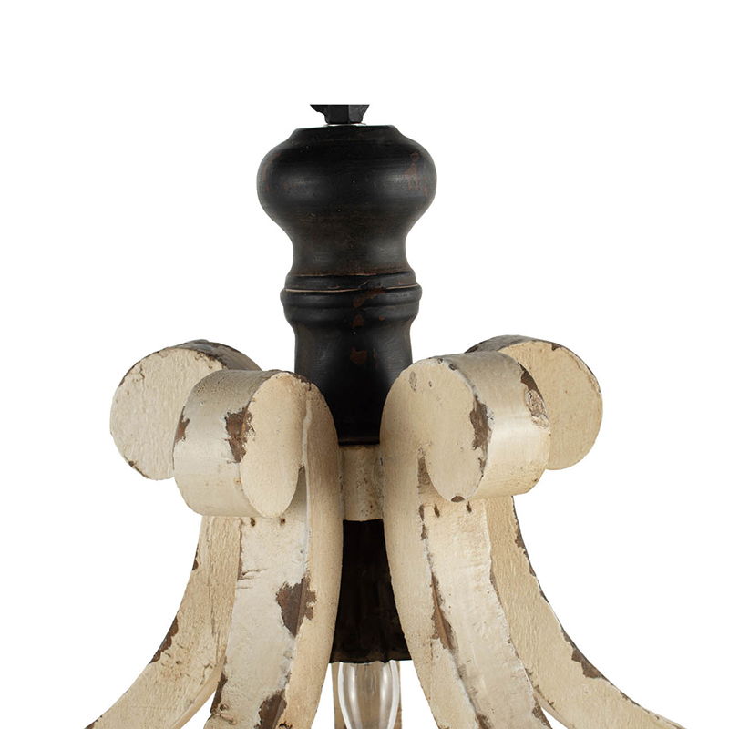Farmhouse Chandeliar Distressed Pendant Chandelier - Antique Cream