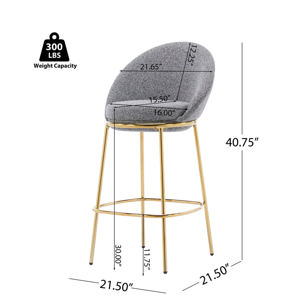 Celano Upholstered Barstool Set of 2
