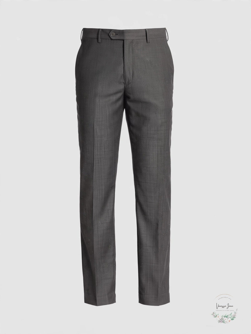 Calvin Klein Neat Charcoal Slim Fit Separate Pants, 35W